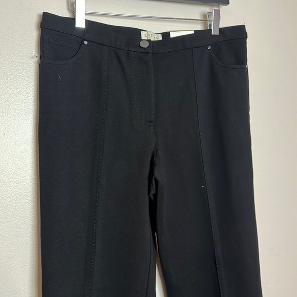 Laura Petites Signature Fit Straight Leg Comfort Stretch Black Pants - Picture 11 of 14